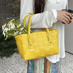 Hand Woven Waterproof Vegetable Basket Beach Bag
