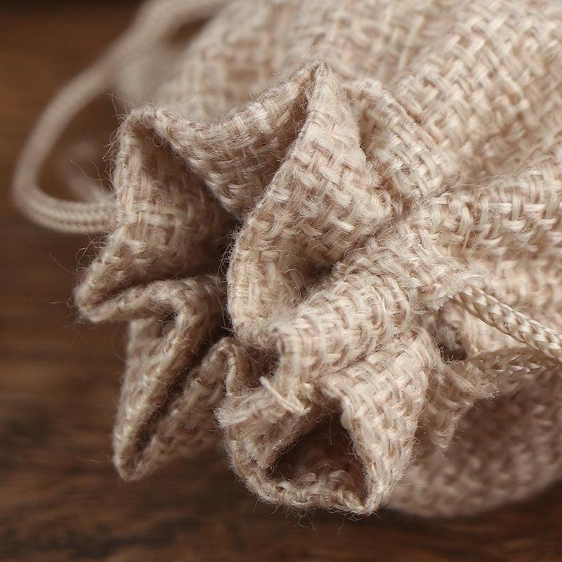 10pcs Drawstring Burlap Bag Jute Gift Bags DIY Wedding Favor Gift Bag Packaging