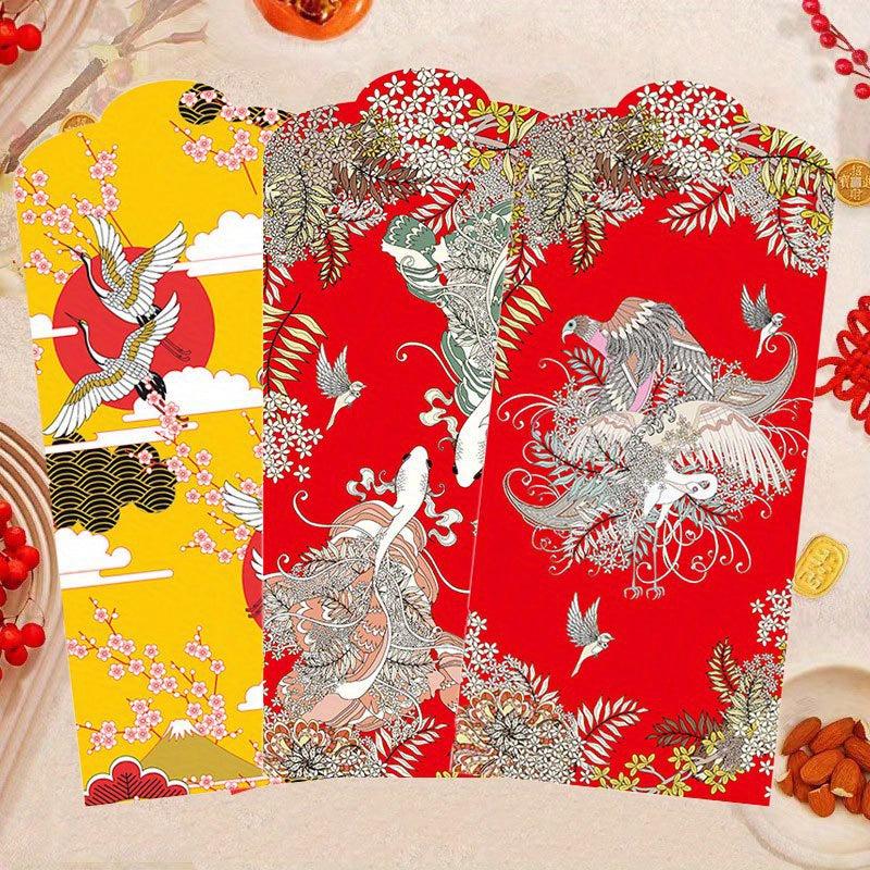 10pcs Year Of The Dragon Red Envelope Chinese Money Envelope