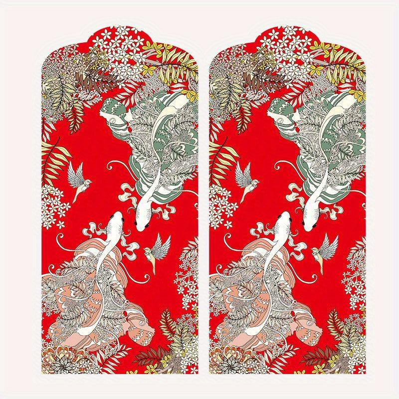 10pcs Year Of The Dragon Red Envelope Chinese Money Envelope