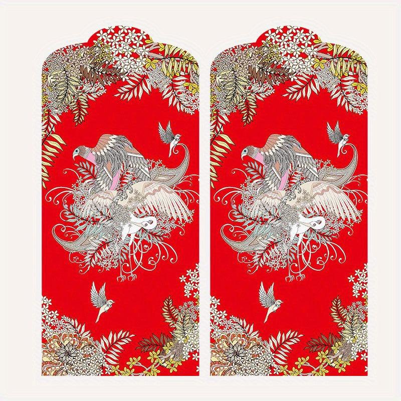 10pcs Year Of The Dragon Red Envelope Chinese Money Envelope