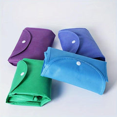 Eco-Friendly Storage Shopping Bags with Snap Button - Durable, Foldable Tote Bag