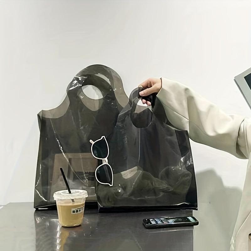 5pcs Customized Transparent Plastic Clothing Tote Bags - Women's Gift Bags