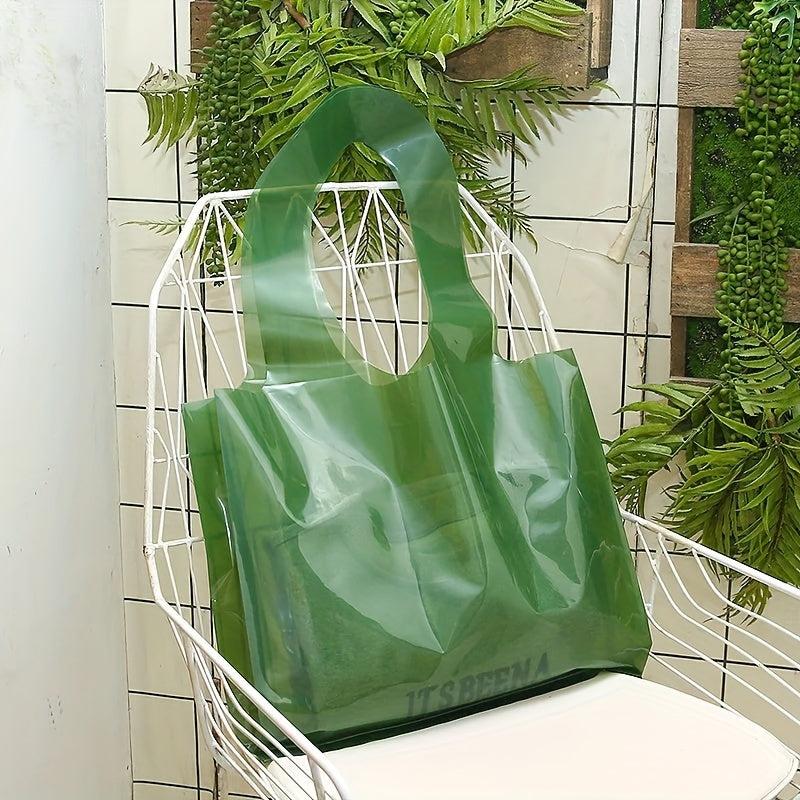5pcs Customized Transparent Plastic Clothing Tote Bags - Women's Gift Bags
