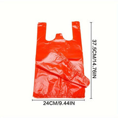 Red Plastic Bag for Supermarket Shopping Packing