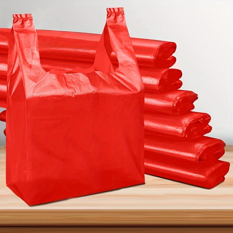 Red Plastic Bag for Supermarket Shopping Packing