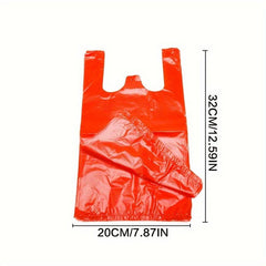 Red Plastic Bag for Supermarket Shopping Packing