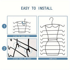Space Saving 8 Tier Metal Bra Hanger Organizer