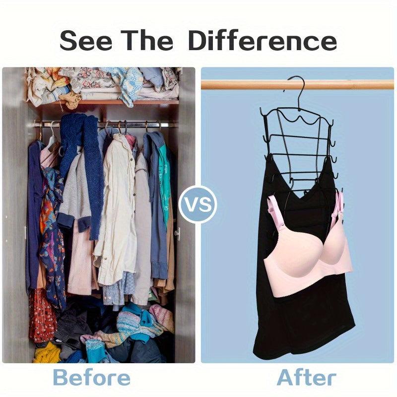 Space Saving 8 Tier Metal Bra Hanger Organizer