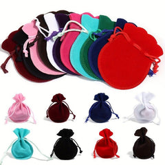 5pcs Velvet Drawstring Jewelry Gift Bags for Wedding