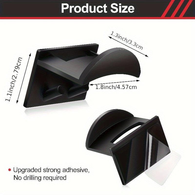 12pcs Adhesive Hat Hooks For Wall - No Drilling - Strong Hat Holder