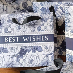 10pcs Floral Gift Bag Artistic Style Handbag for Retail Boutique
