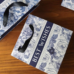 10pcs Floral Gift Bag Artistic Style Handbag for Retail Boutique