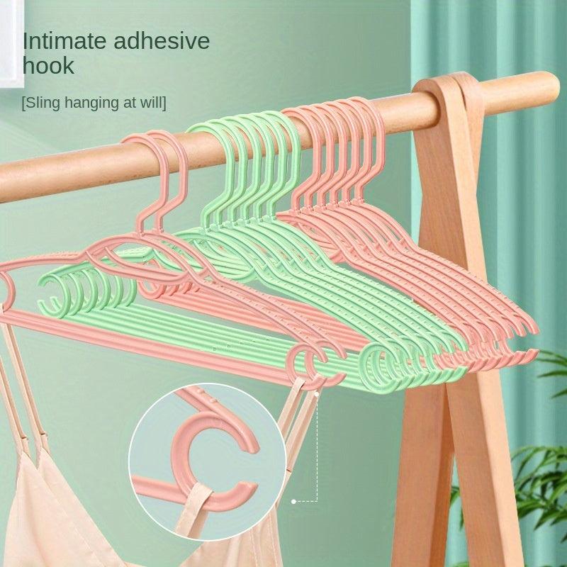 10pcs Commercial Clothes Hanger Non-marking Non-slip Drying Rack