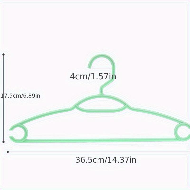 10pcs Commercial Clothes Hanger Non-marking Non-slip Drying Rack