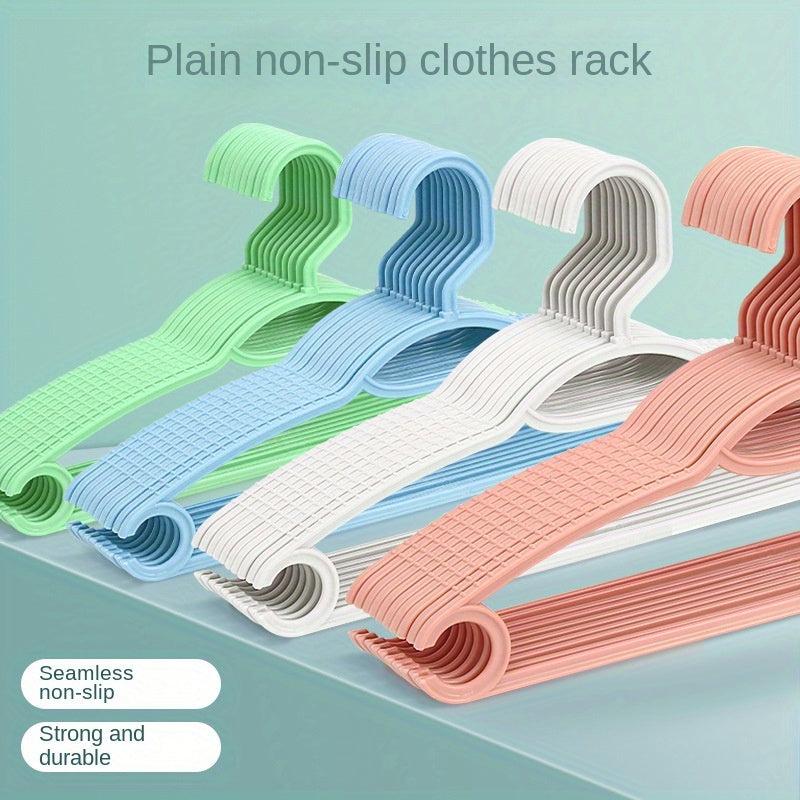10pcs Commercial Clothes Hanger Non-marking Non-slip Drying Rack