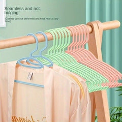 10pcs Commercial Clothes Hanger Non-marking Non-slip Drying Rack