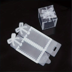 24pcs Clear Wedding Favor Boxes with Bowknot - Unique Valentine