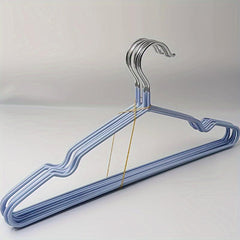 8pcs Dark Green Anti Slip Hangers for Clothes Shops