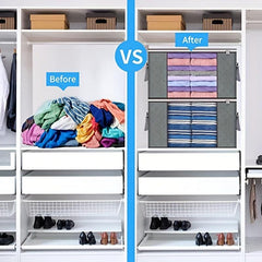 Large Capacity Clothes Storage Bags Foldable Closet Organizers
