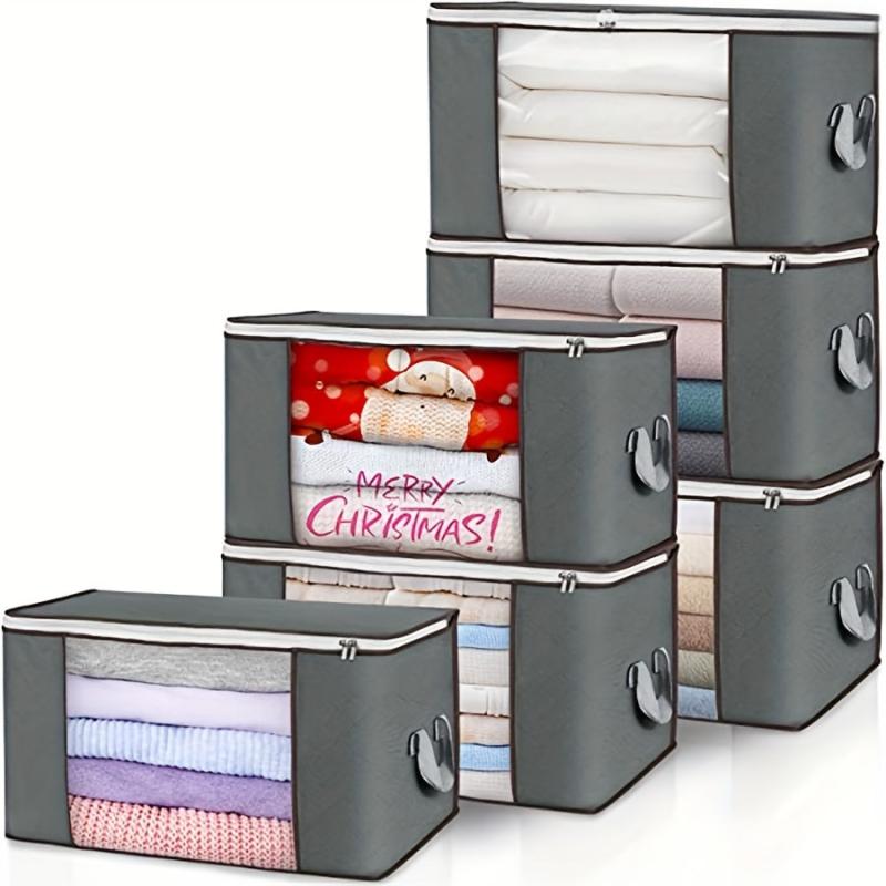 Large Capacity Clothes Storage Bags Foldable Closet Organizers