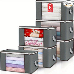 Large Capacity Clothes Storage Bags Foldable Closet Organizers