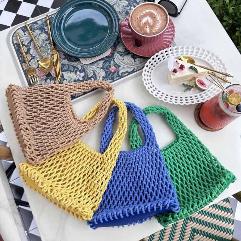 Summer Small Fresh Mini Small Bag Casual Beach Vacation Cotton Linen Rope Woven