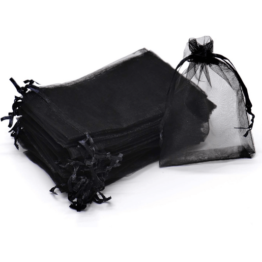 100pcs Organza Bags 10x15cm 12.7x17.78cm Drawstring Halloween Party Gift Bags