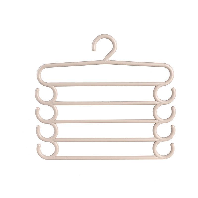 5pcs Multifunctional Hanger Pants Rack Tie Storage for Clothing Store