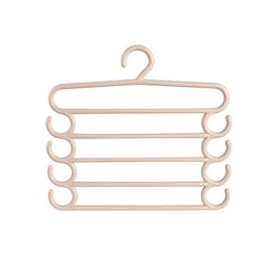 5pcs Multifunctional Hanger Pants Rack Tie Storage for Clothing Store