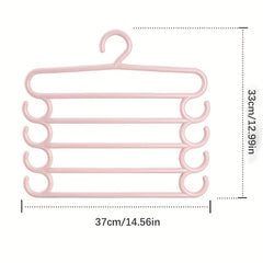 5pcs Multifunctional Hanger Pants Rack Tie Storage for Clothing Store