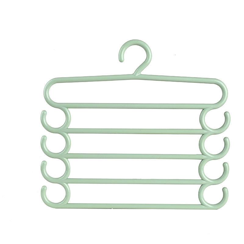 5pcs Multifunctional Hanger Pants Rack Tie Storage for Clothing Store