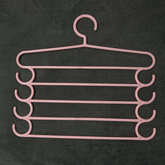 5pcs Multifunctional Hanger Pants Rack Tie Storage for Clothing Store