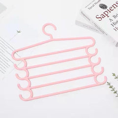 5pcs Multifunctional Hanger Pants Rack Tie Storage for Clothing Store