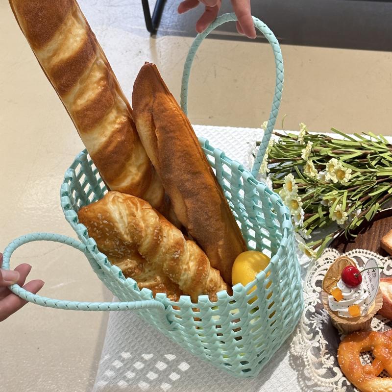 Large Waterproof Hand-woven Picnic Basket Handbag