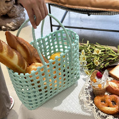 Large Waterproof Hand-woven Picnic Basket Handbag