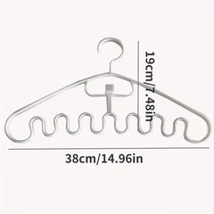4pcs Wave Hangers for Clothing Shops Wardrobe Accessories