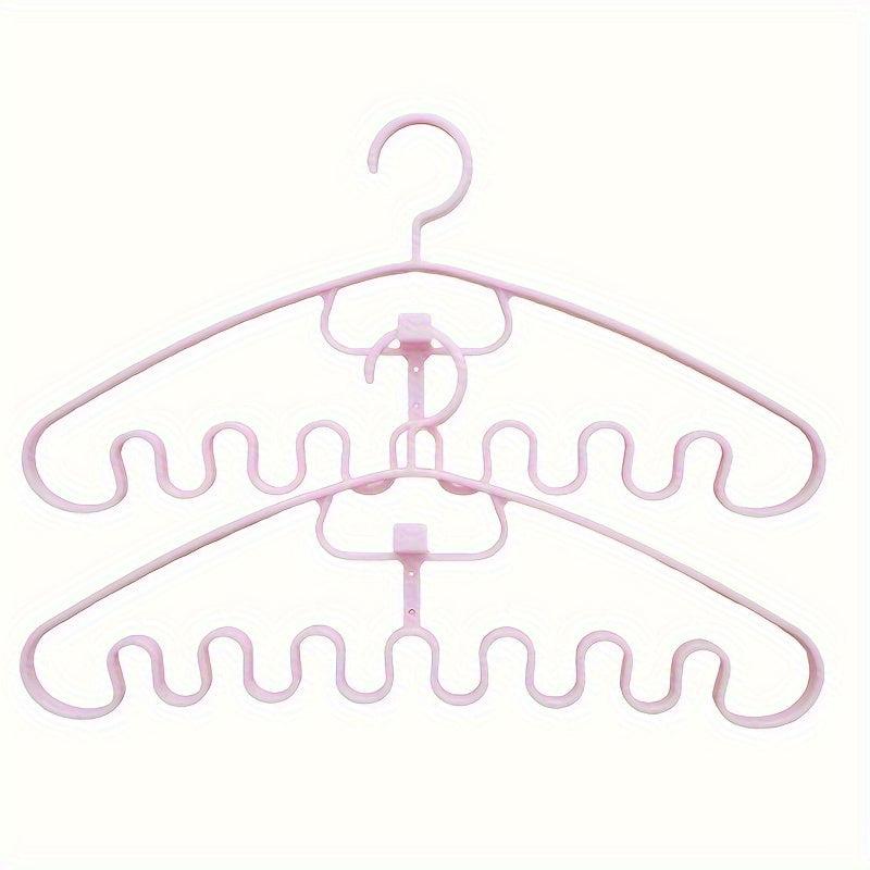 4pcs Wave Hangers for Clothing Shops Wardrobe Accessories