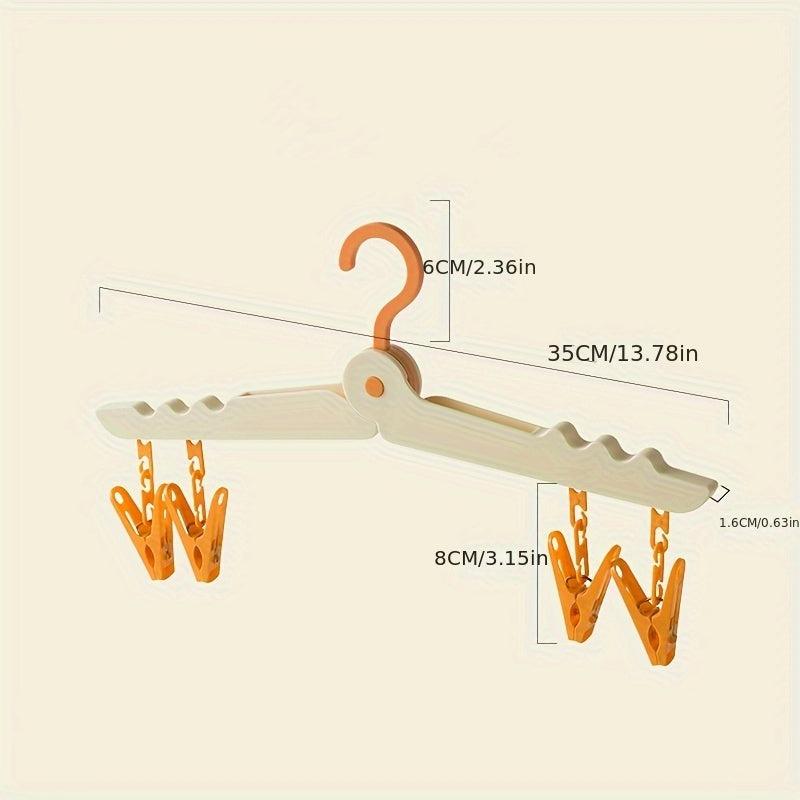Portable Folding Travel Clothes Hanger Drying Rack