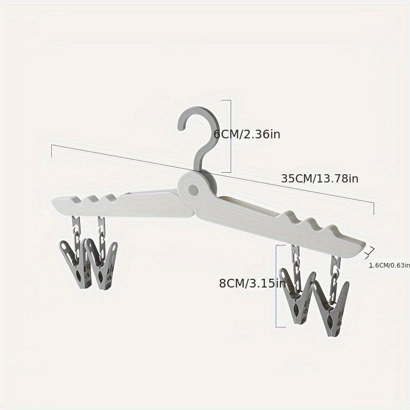 Portable Folding Travel Clothes Hanger Drying Rack