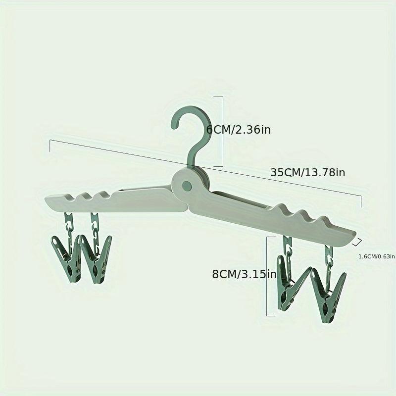 Portable Folding Travel Clothes Hanger Drying Rack