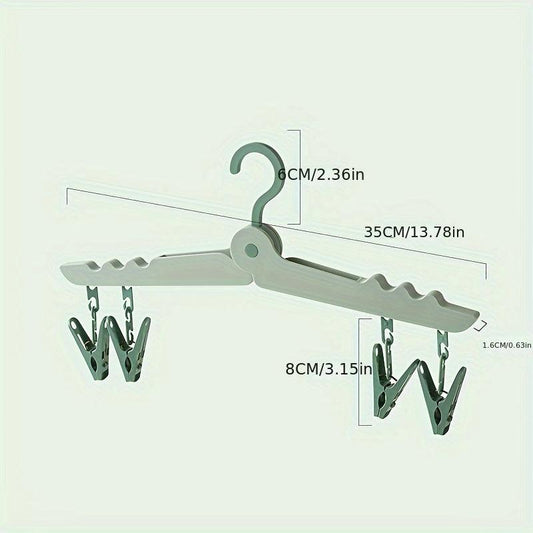 Portable Folding Travel Clothes Hanger Drying Rack