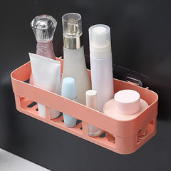 Adhesive Bathroom Corner Shower Shelf Toilet Storage Basket