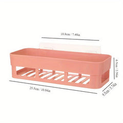 Adhesive Bathroom Corner Shower Shelf Toilet Storage Basket