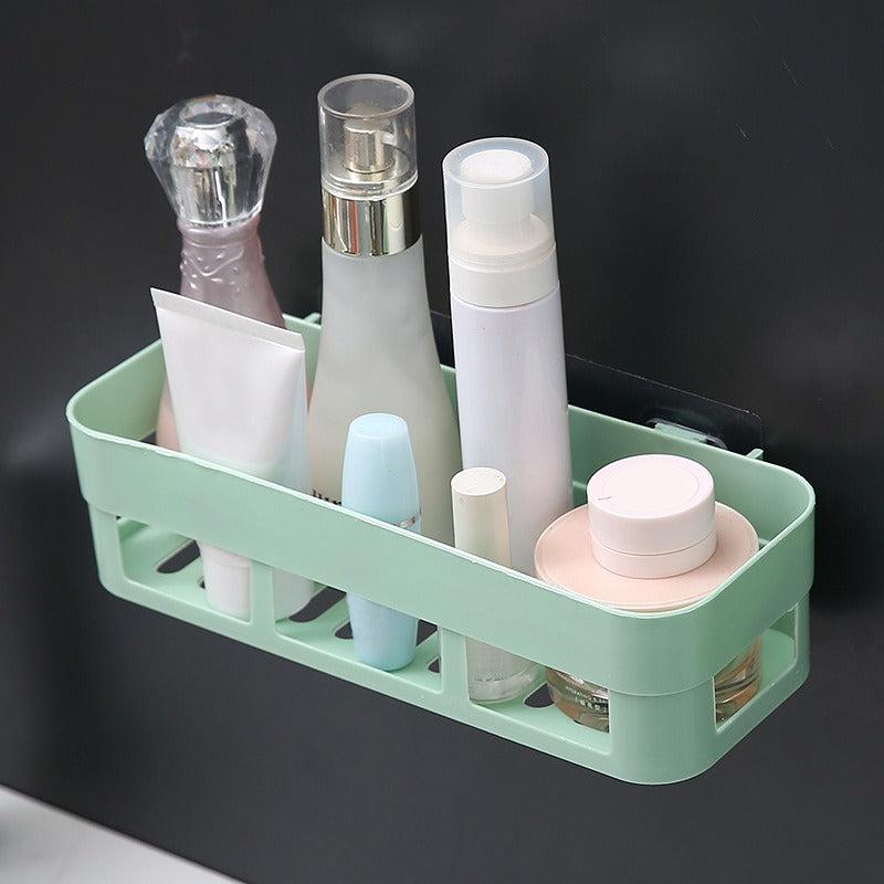 Adhesive Bathroom Corner Shower Shelf Toilet Storage Basket