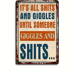 Funny Bathroom Signs Metal Tin Sign Bathroom Decor 30x20 cm
