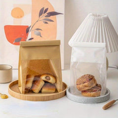 10pcs Toast Bread Packaging Bag Self-sealing Croissant Bags