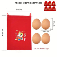 Dragon Year Lucky Bag Candy Snack Gift Bag Red Velvet