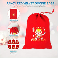Dragon Year Lucky Bag Candy Snack Gift Bag Red Velvet