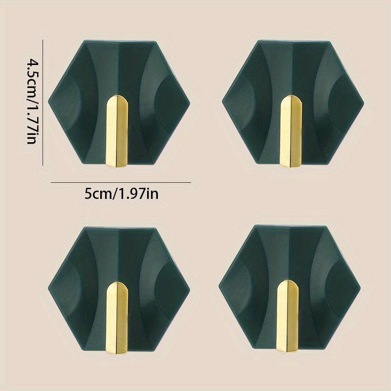 4pcs Adhesive Key Hook Style Wall Hooks Non-marking Key Hanger